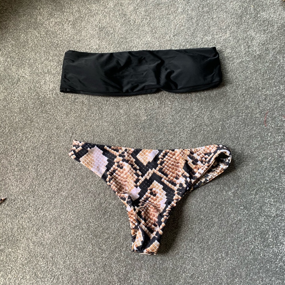 Shein bathing suit- snakeskin